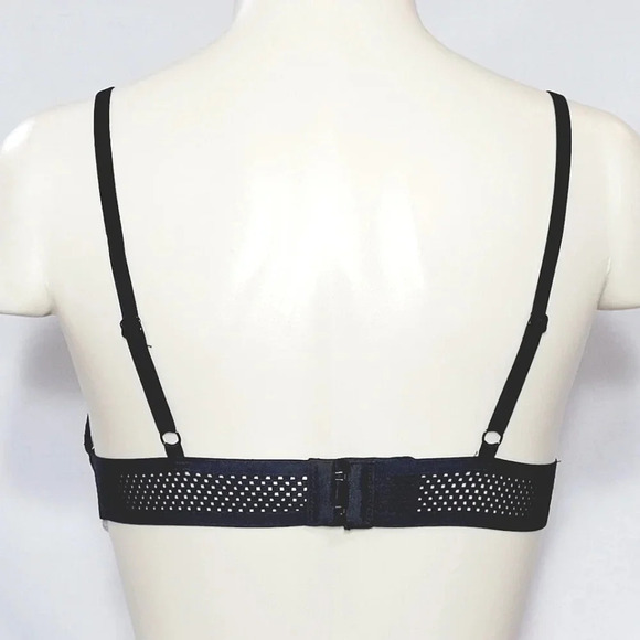 XS Xhilaration Strappy Front Wire Free Lace Bralette Black‎ NWT  New with Tags - Picture 3 of 6
